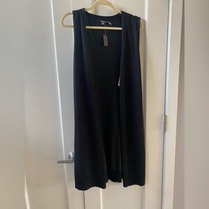 Vila Milano black sleeveless sweater cardigan